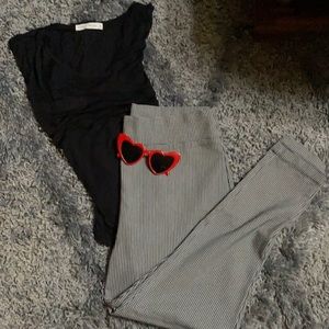 Houndstooth Stretchy Dress Pants